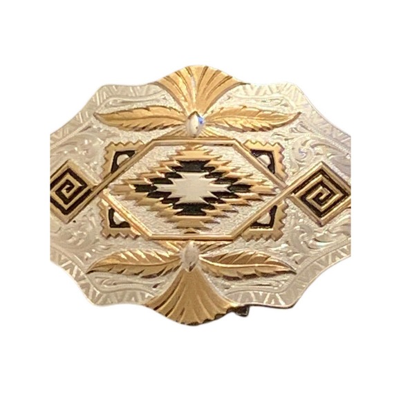 SOLD!!! Sold!!MONTANA SILVERSMITHS Silver Plated~Western belt buckle~ Columbus - Picture 7 of 12